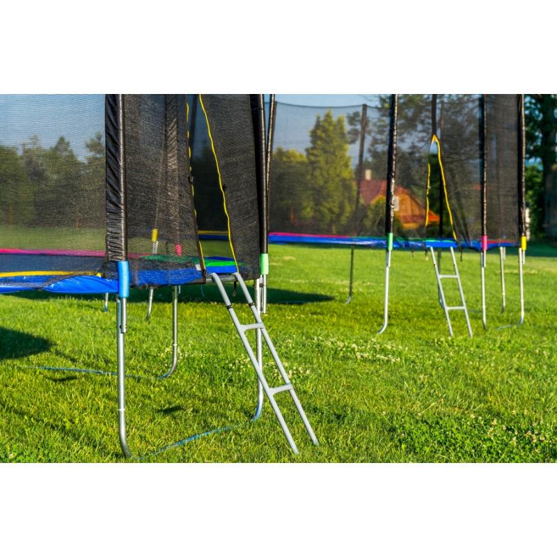 Батут Just Fun с сеткой 490 см + лестница Multicolor - фото 6