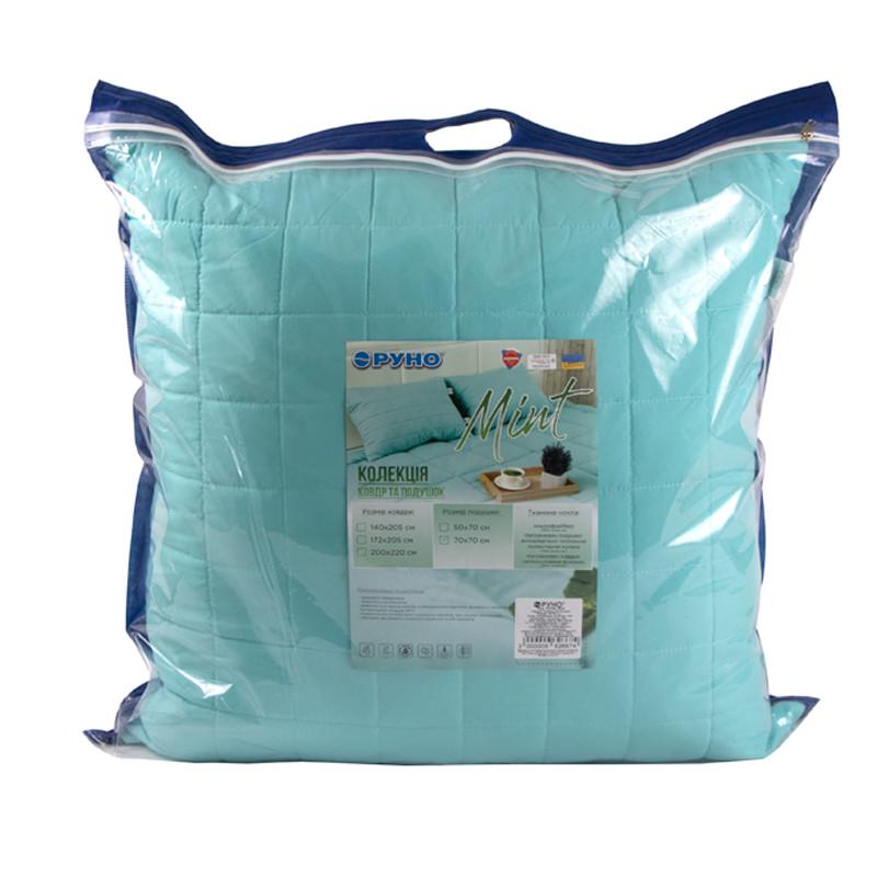 Подушка Руно силиконизированная микрофибра 70x70 см Mint (28092397) - фото 3