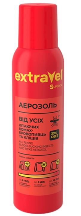 Аерозоль від усіх літаючих кровососучих комах і кліщів Extravel Superior 100 мл (2623749358)