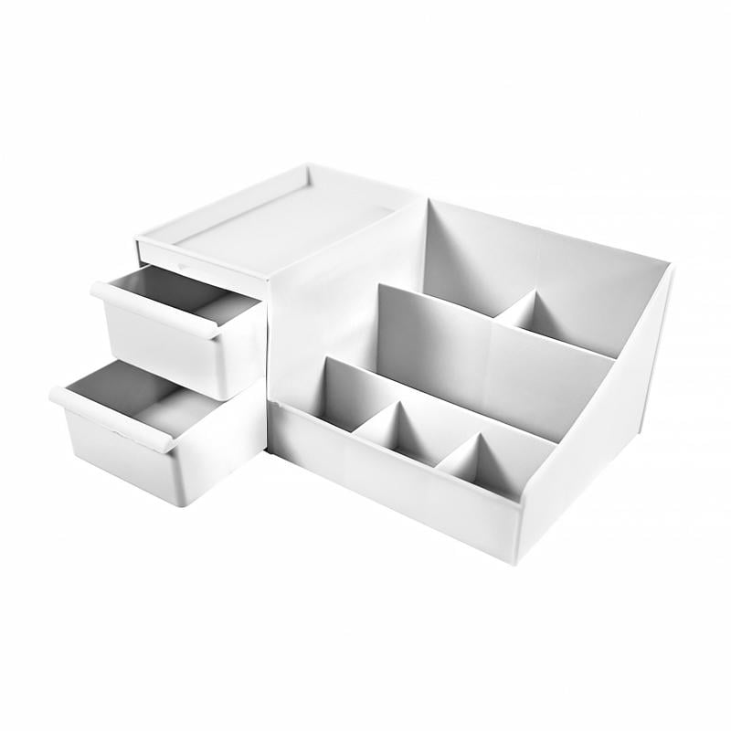 Органайзер настольный для косметики/украшений и канцелярии 28х16,8х12 см White