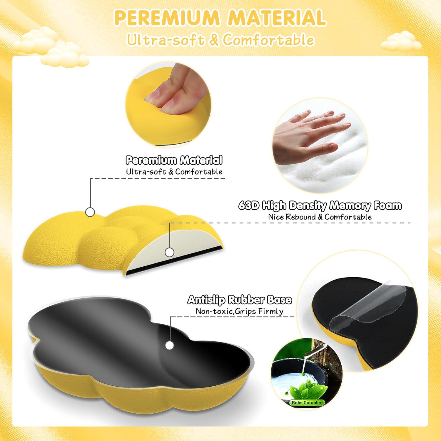 Подставка Bubbles под запястье для мышки Yellow - фото 9 Подставка Bubbles под запястье для мышки Yellow - фото 9