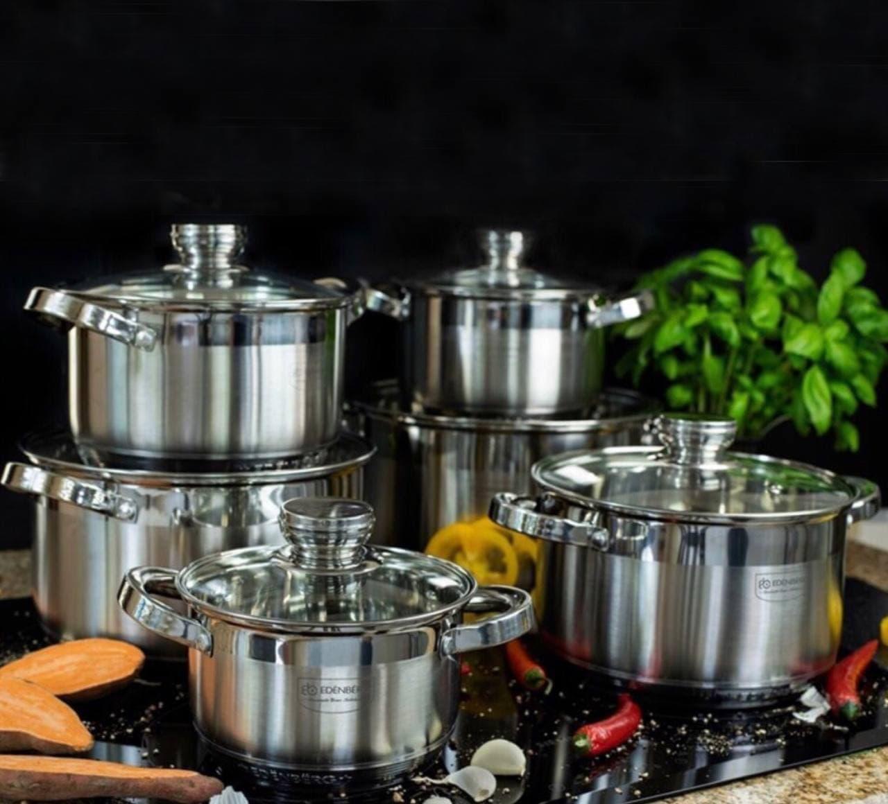 Набір каструль Edenberg EB-4036 12 пр. - фото 3 Набір каструль Edenberg EB-4036 12 пр. - фото 3