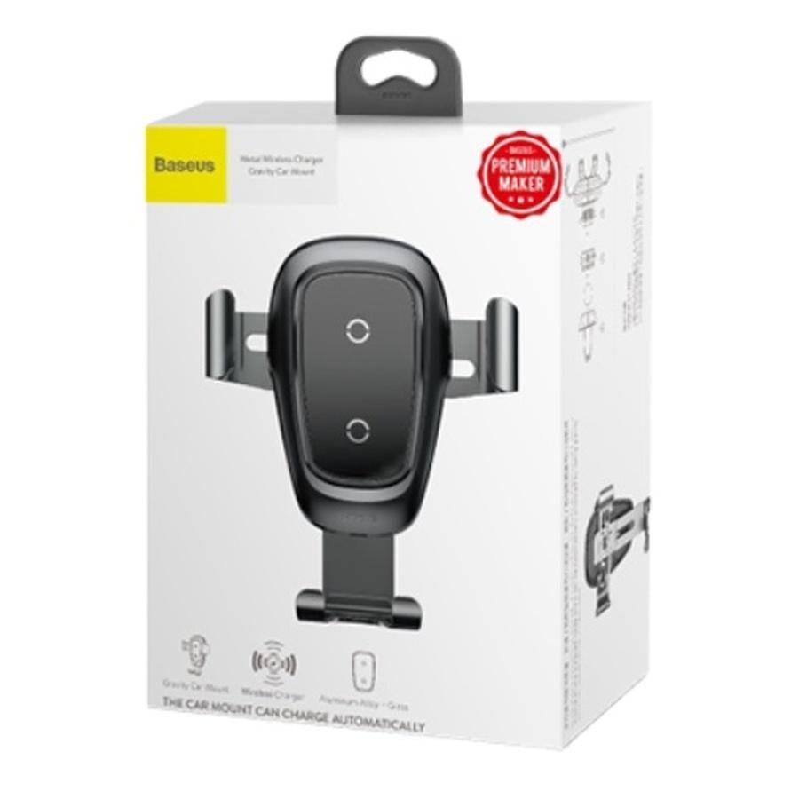 Автодержатель для телефона с БЗП BASEUS Metal Holder Air Outlet Tarnish (WXYL-B0A)