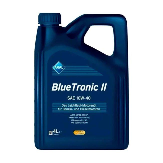 Моторна олива ARAL Bluetronic II A3/B4 SP 10W-40 4 л (154FE6)