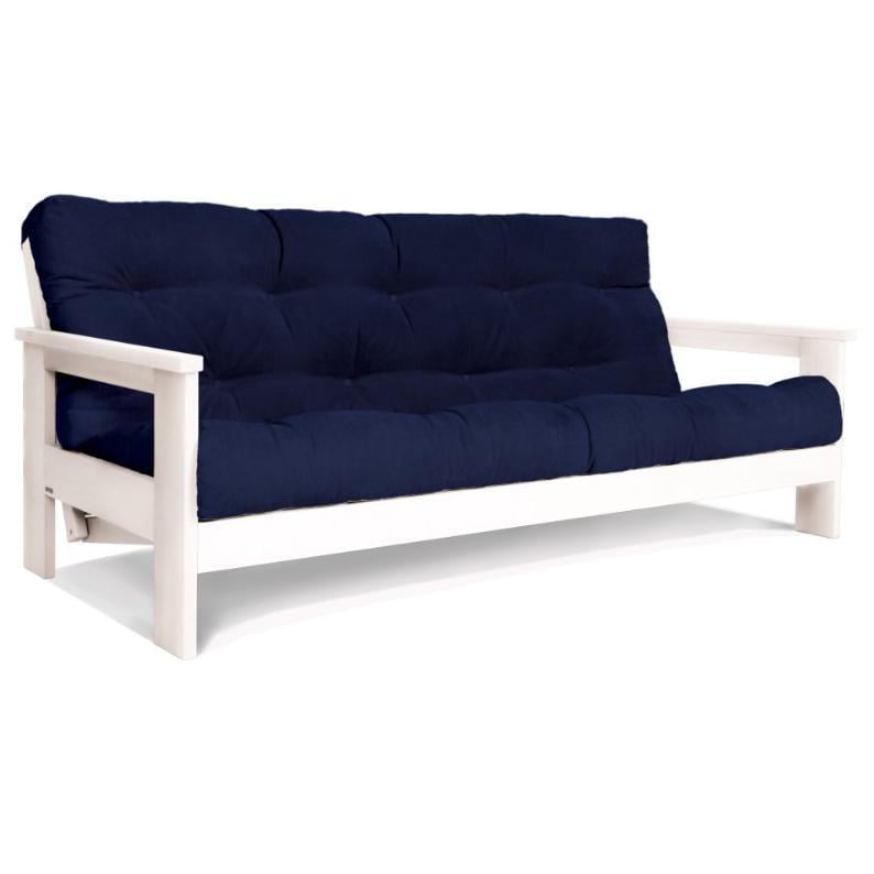 Диван-футон раскладной Woodman Mexico из массива дерева Белый/Синий Диван-футон раскладной Woodman Mexico из массива дерева Белый/Синий