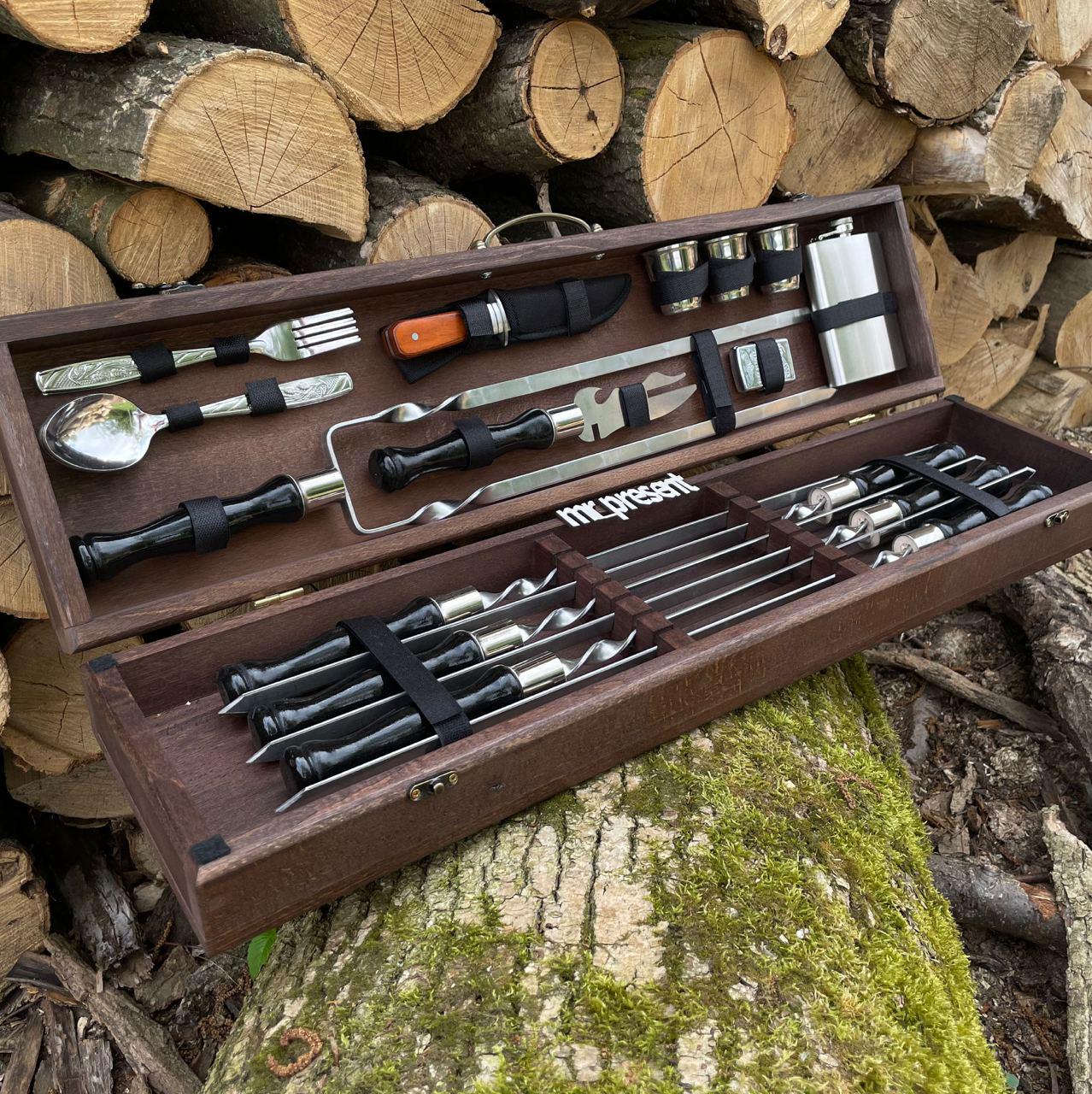 Набір шампуріві Piknik-Profi №14 у кейсі (19217395) - фото 6 Набір шампуріві Piknik-Profi №14 у кейсі (19217395) - фото 6