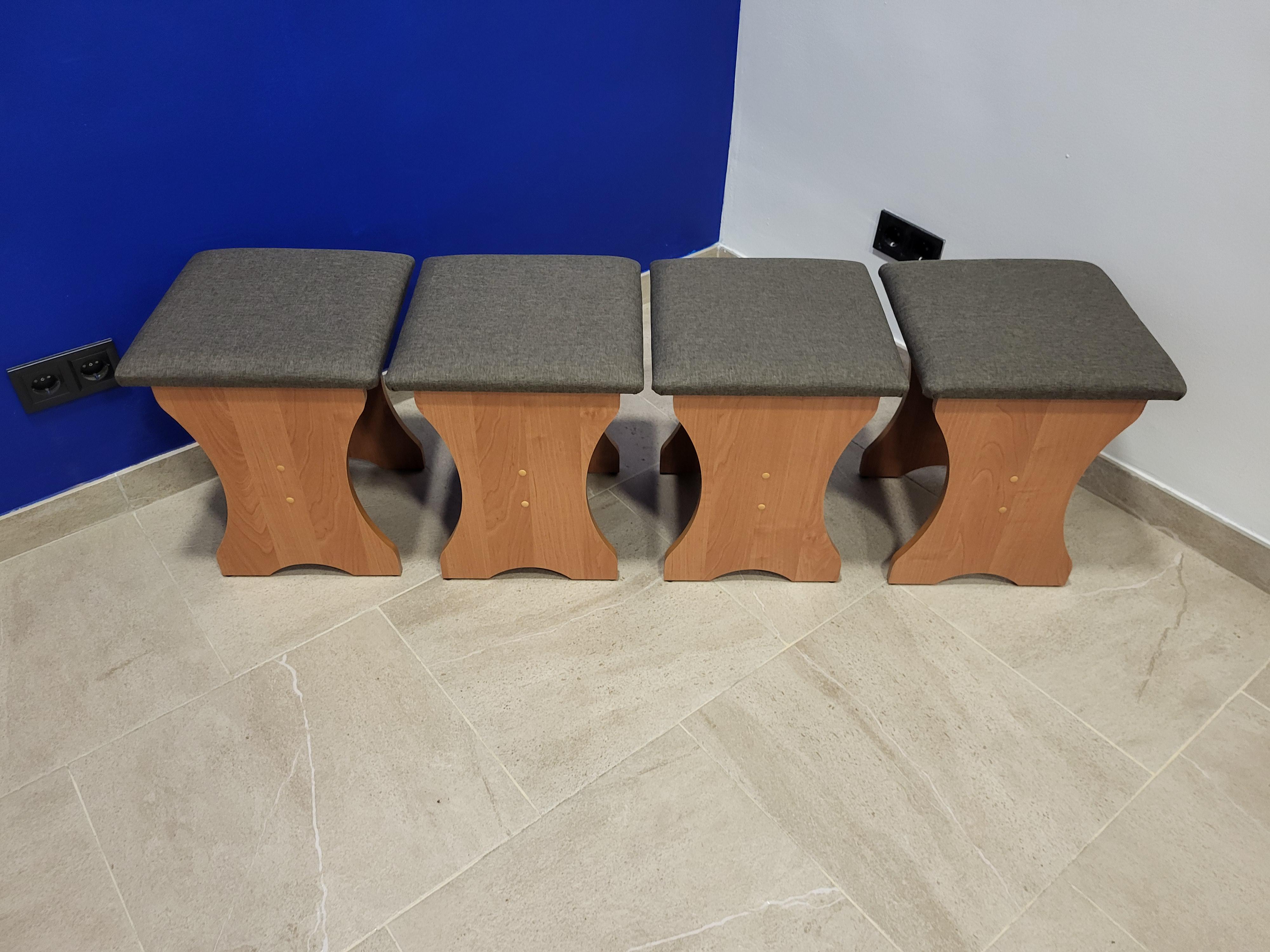 Комплект табуретов Семейный 35х35х44 см 4 шт. Ольха/Дорандо (TTTT-V-D)