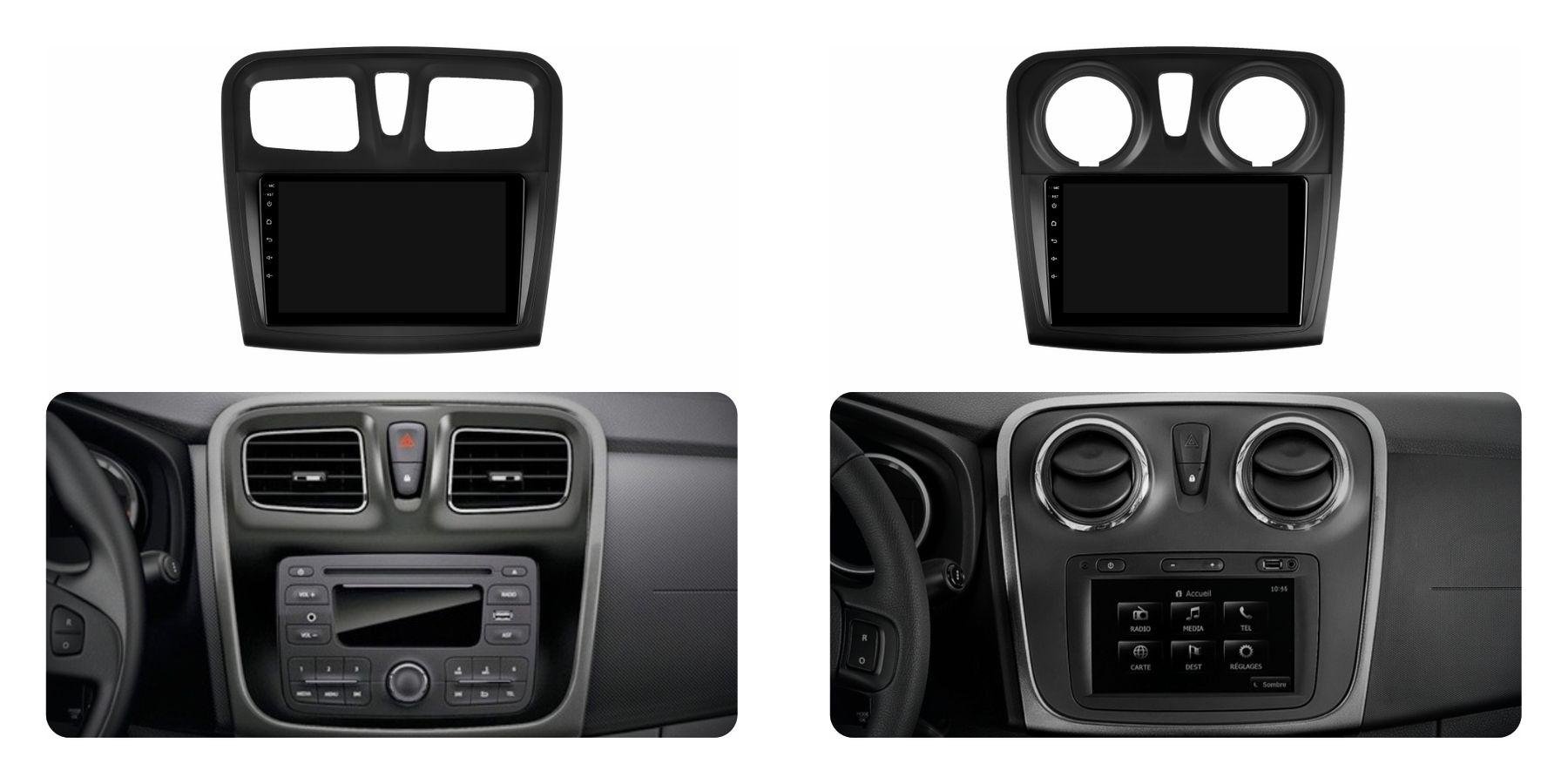 Штатная магнитола Sigma F9216 2+32 Gb Renault Logan 2 (CAN BUS) (B) 9" (L2)