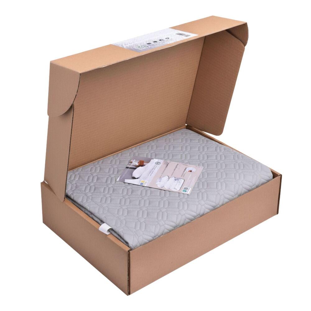 Комплект постельного белья евро IDEIA Cloud Dream жатка подарочная упаковка Серый/Бежевый (27070) - фото 9