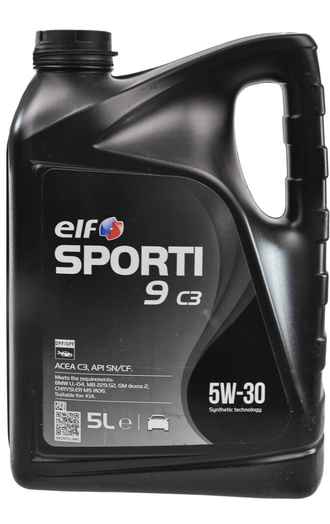 Моторное масло Elf SPORTI 9 С3 5W30 5 л (214249)