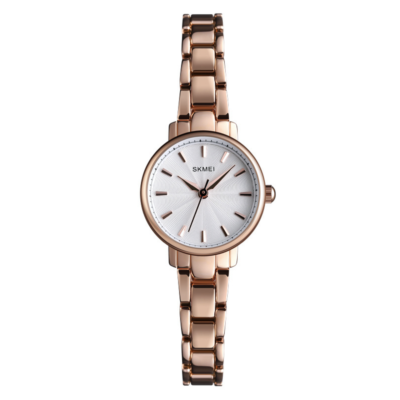 Годинник жіночий металевий Skmei Рожеве золото (z068-2)