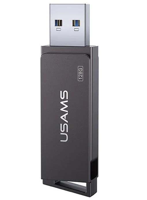 Флеш-память Usams US-ZB197 USB3.0 128Гб Серая (be895cd7) - фото 1