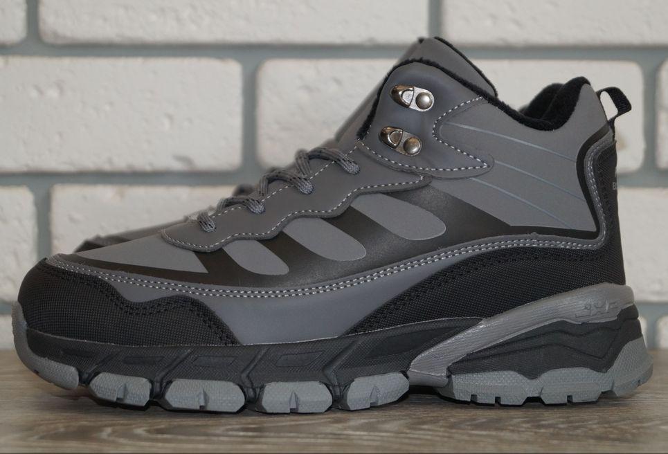 Ботинки зимние подростковые FDEK р. 36 23 см Серый/Черный (31547-36)