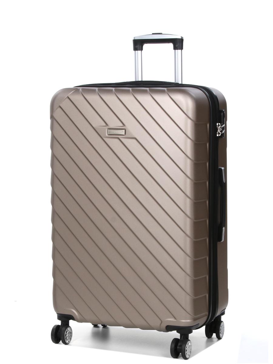 Чемодан большой Madisson Snowball 03403 ABS-пластик L 78х52х32 см 103/17 л Шампань