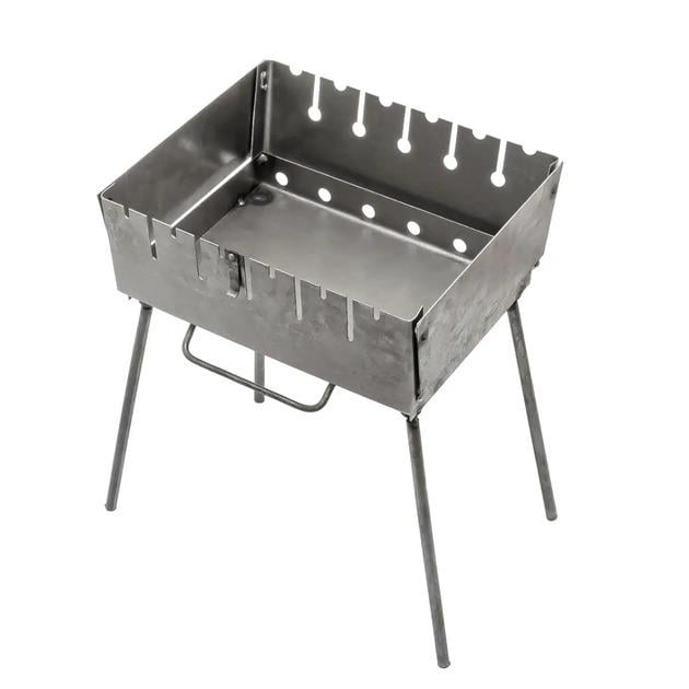 Мангал-чемодан УК-М6 на 6 шампуров 37х27х5 см ножки 35 см Мангал-чемодан УК-М6 на 6 шампуров 37х27х5 см ножки 35 см