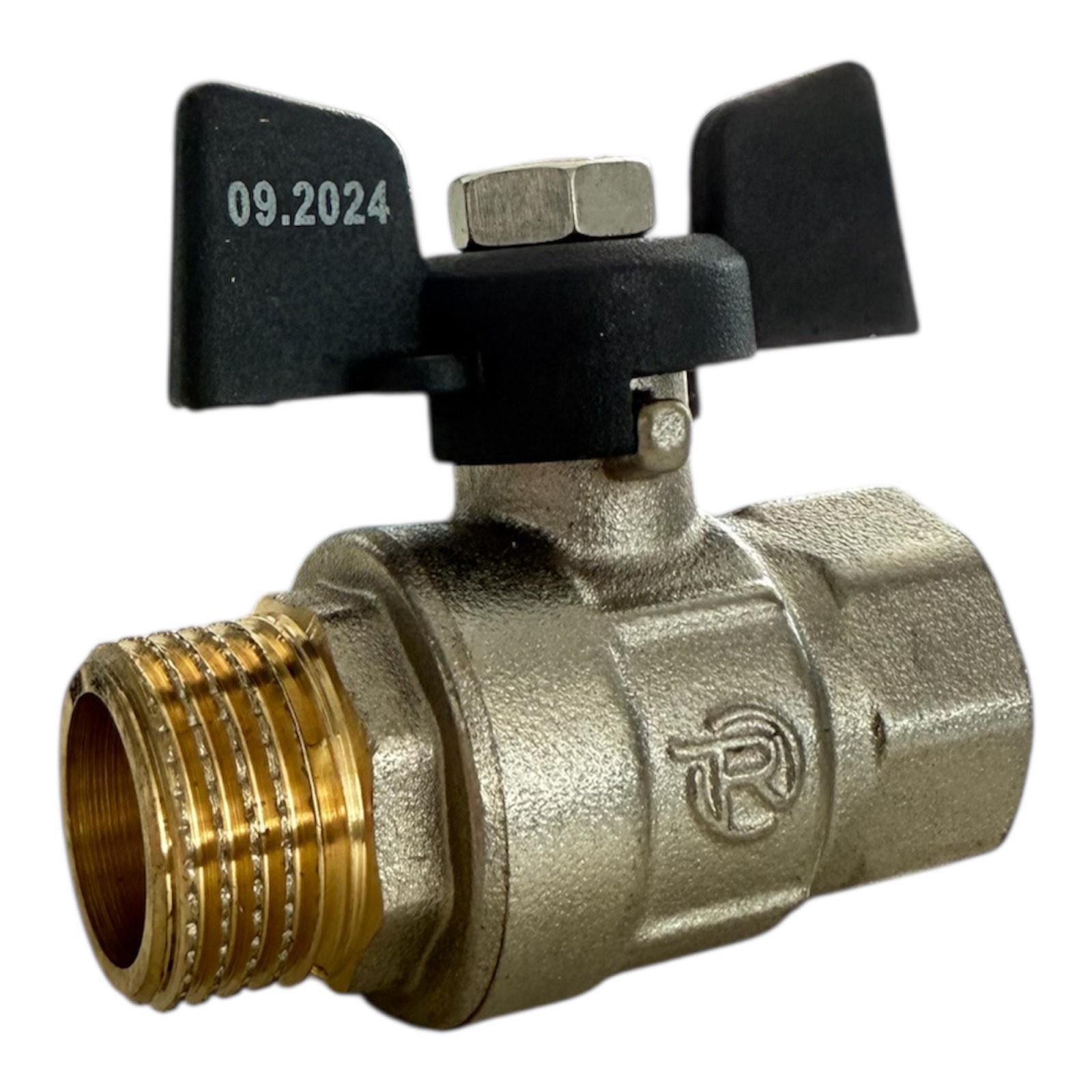 Кран кульовий REIGER ПЛЮС 3/4" ЗВ метелик (00-00009414)