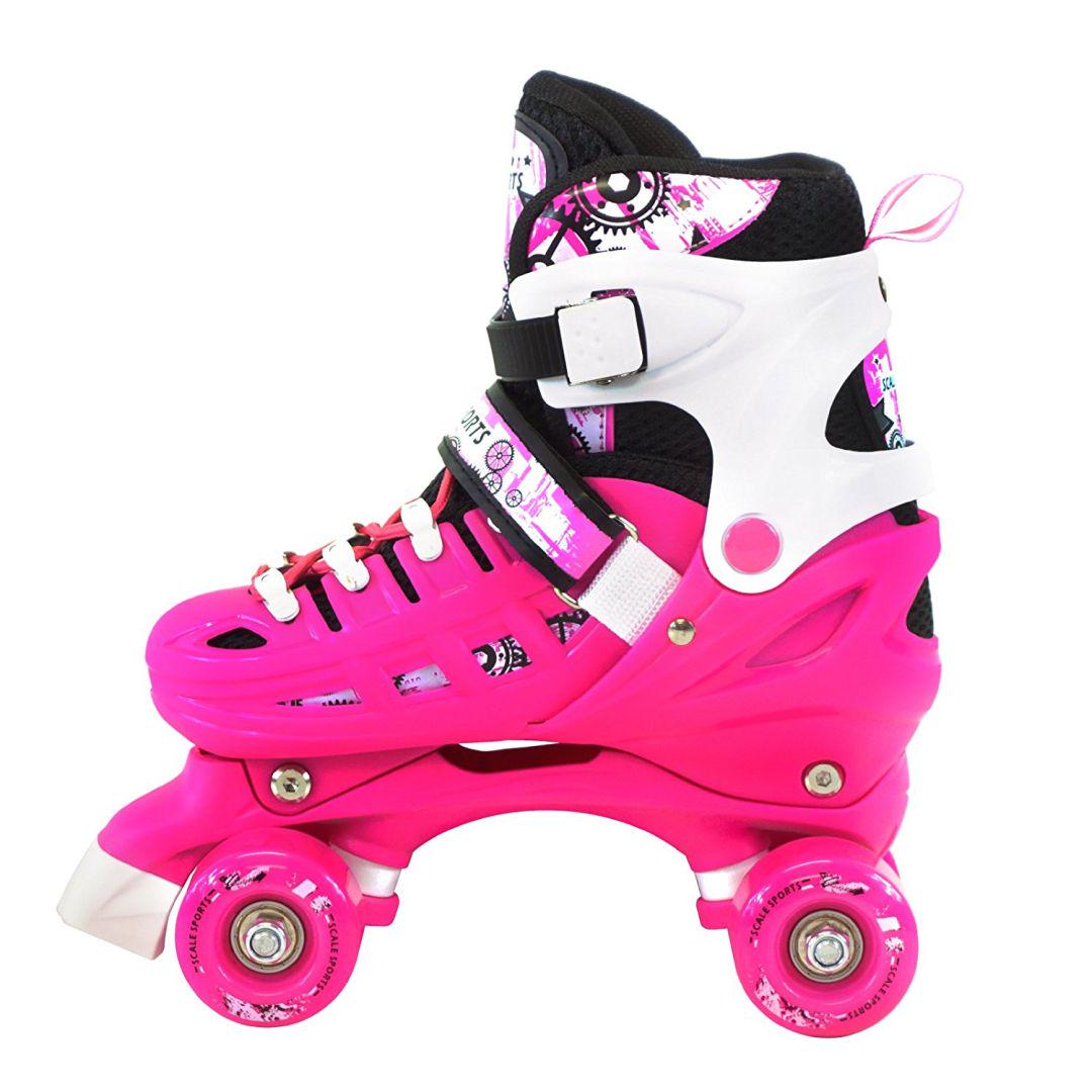 Раздвижные ролики квады Scale Sports р. 29-33 Pink (974756679) - фото 3