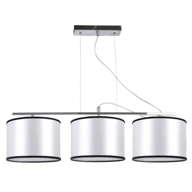 Люстра подвесная Brille BKL-474S/3 E27 CH с абажуром