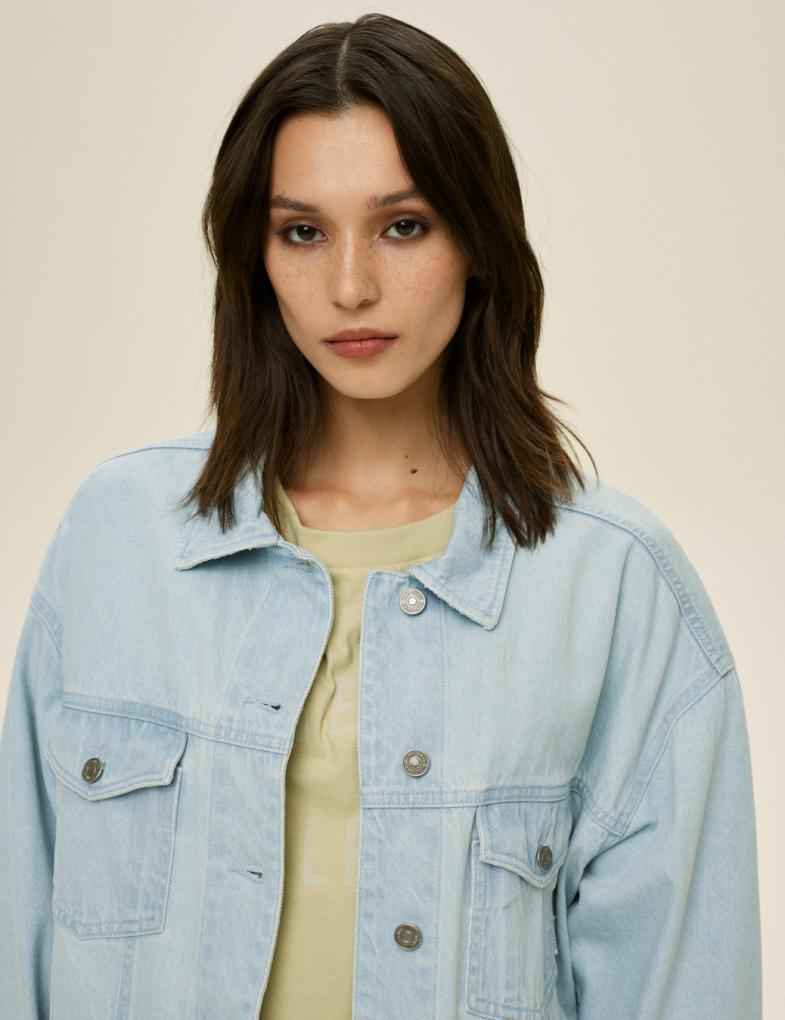 Куртка женская джинсовая Diverse SUNNEVA XS Светло-голубой (5902598979322) - фото 4