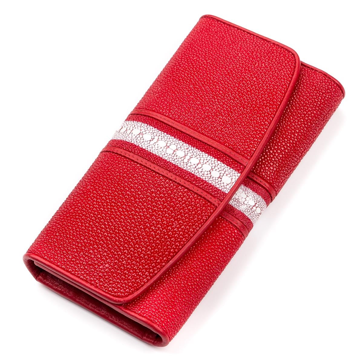 Кошелек Stingray leather 18028 кожа Красный (7533)