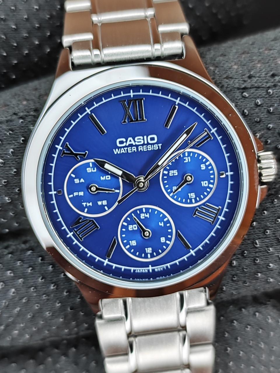 Наручные часы женские Casio LTP-V300D-2A2 Lady Timeless Collection Синий (2735357446)