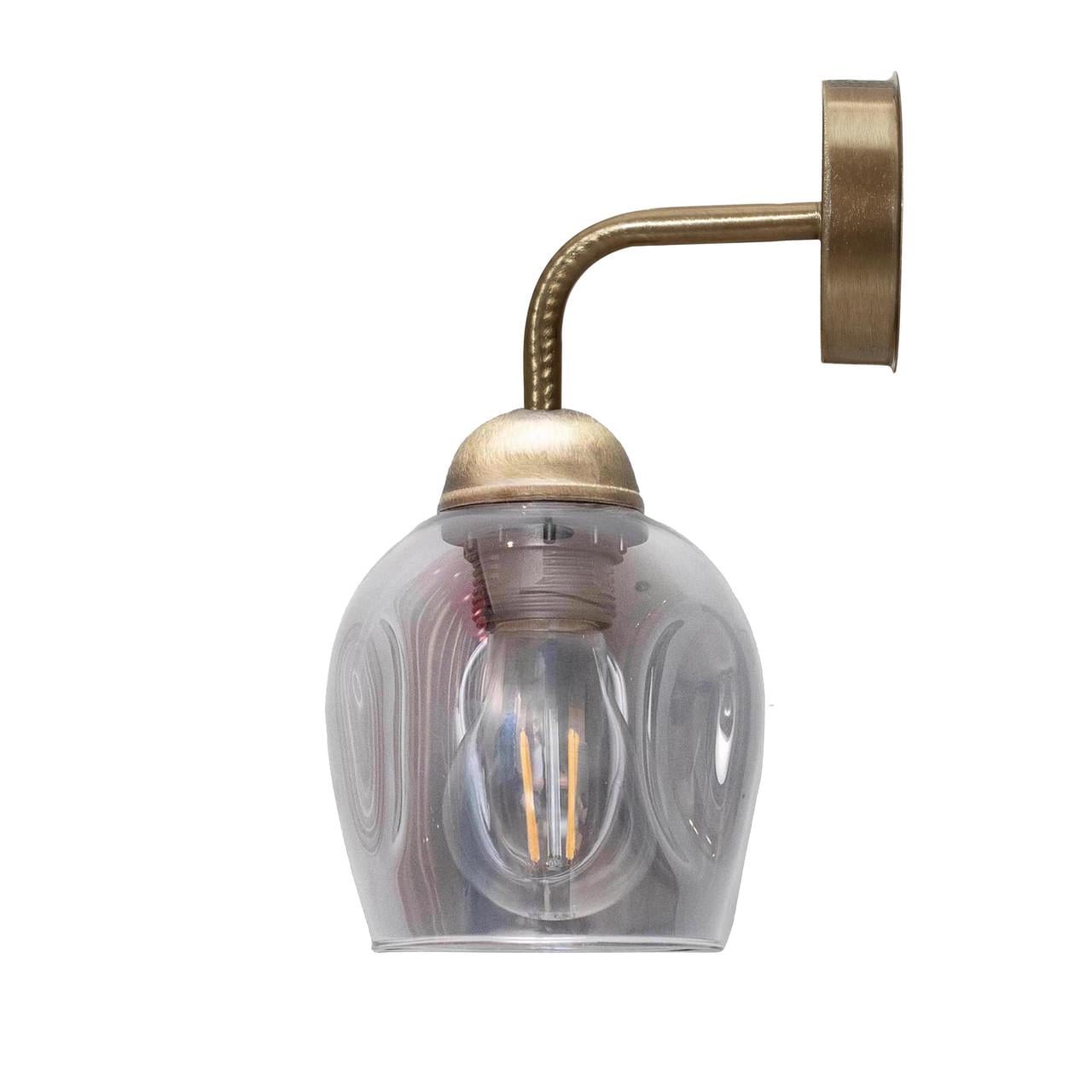 Бра MSK Electric Enigma с плафоном под лампу E27 Бронзовый (PL 20240 BN)