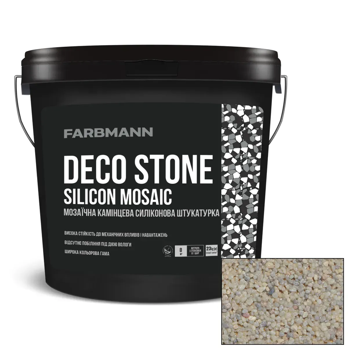 ᐉ Штукатурка мозаичная силиконовая Farbmann DECO STONE SILICON