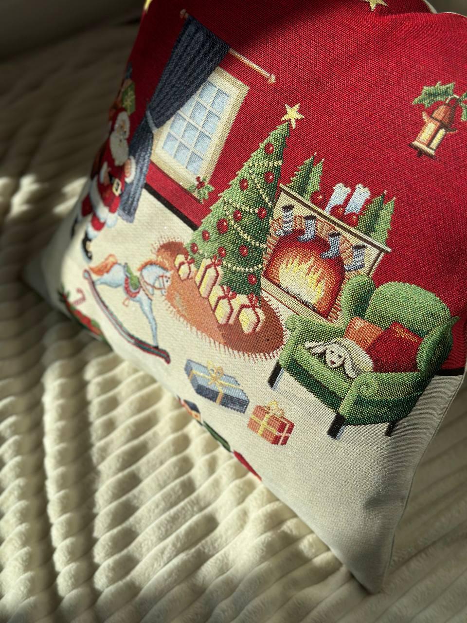 Наволочка новогодняя гобеленовая без наполнения 45х45 см (HOGAR-PC) - фото 6 Наволочка новогодняя гобеленовая без наполнения 45х45 см (HOGAR-PC) - фото 6