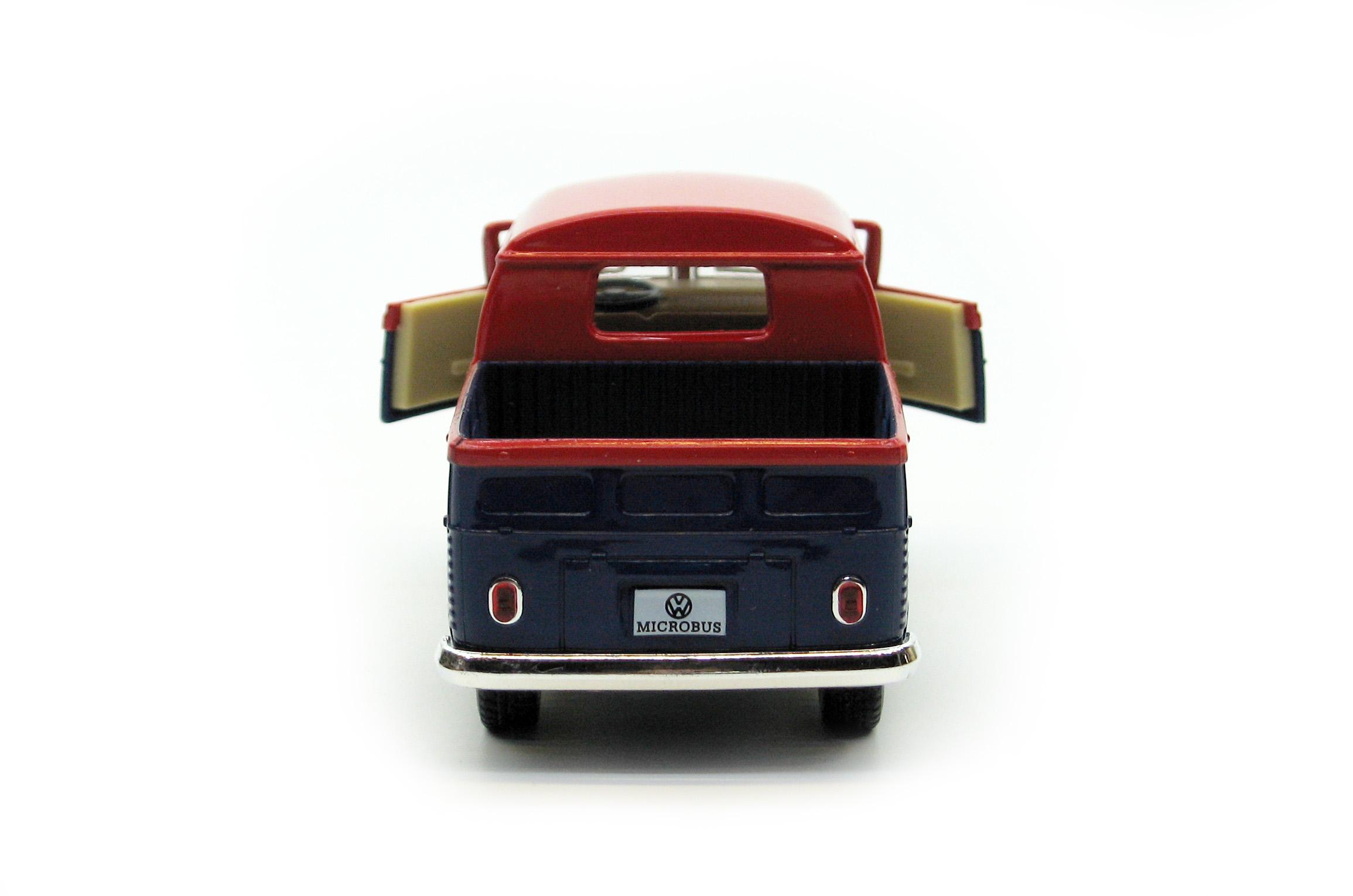Машина металева KT5396W Volkswagen Bus Double Cab Pickup Delivery 1963 - фото 4