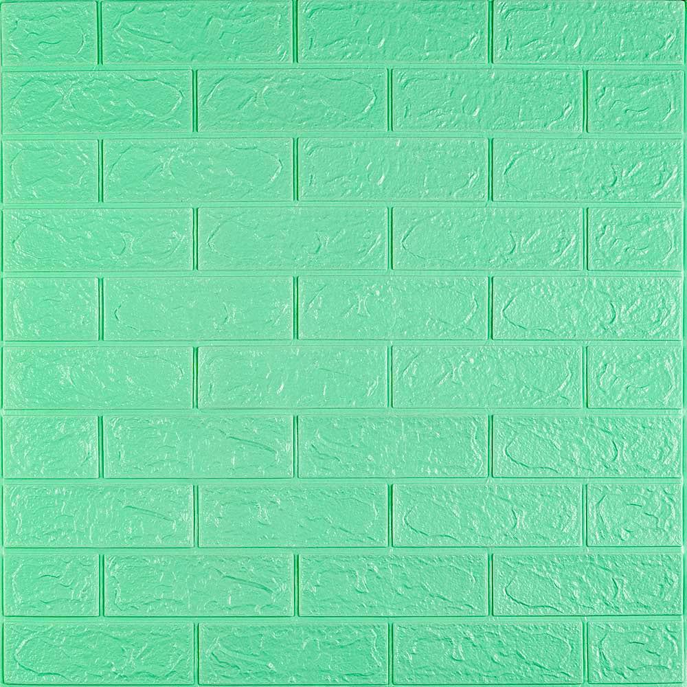 3D-панель самоклеющаяся Sticker Wall Кирпич мята 700х770х3 мм (Панель-12-3мм)
