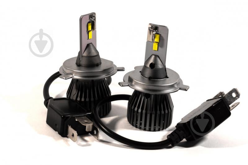 Комплект LED ламп HeadLight F1X H4 (P43t) 52W 12V 8400Lm з активним охолодженням (збільшена світловіддача)