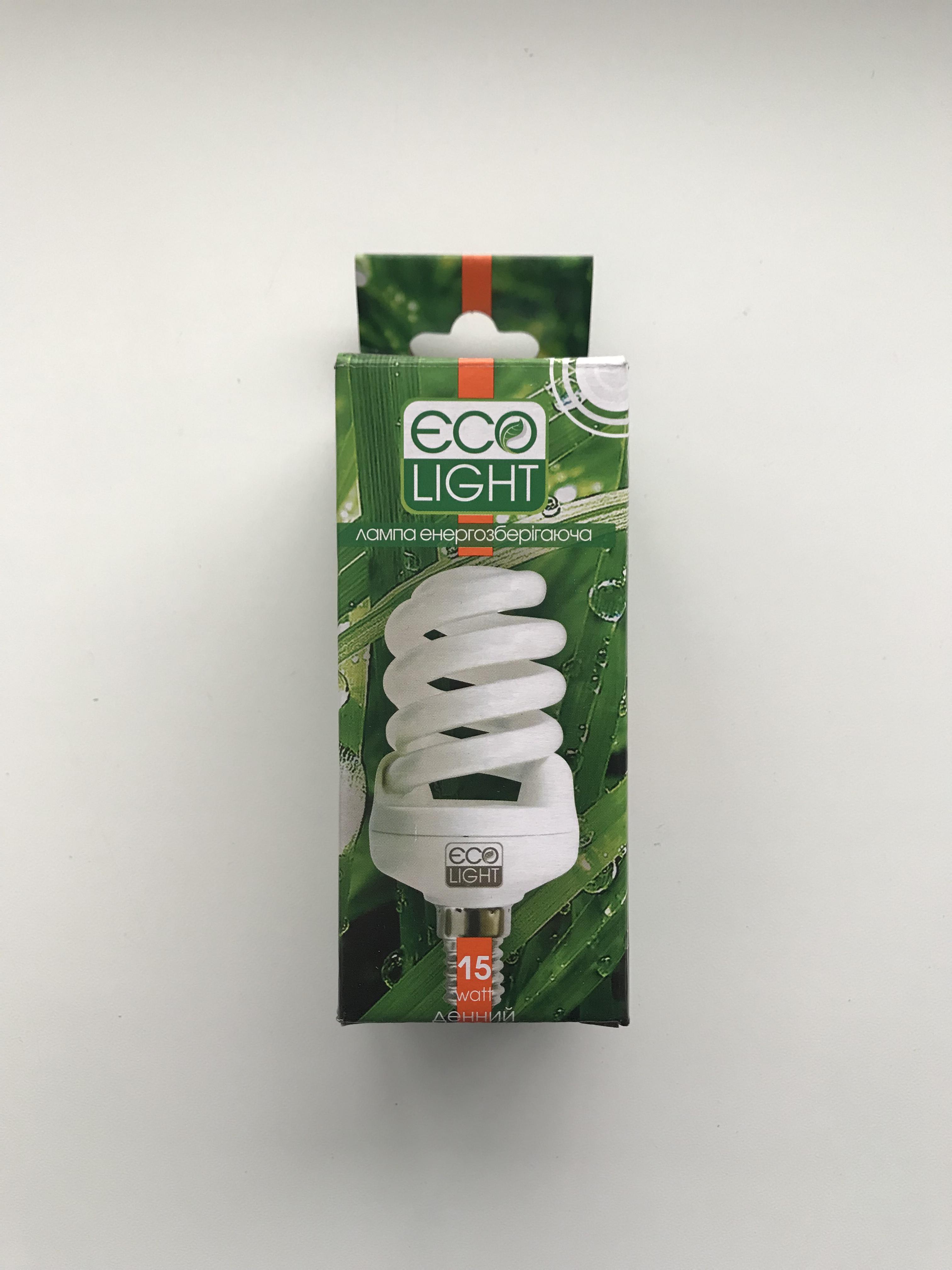 Лампа энергосберегающая Eco Light 15W 15 Вт E14 4000К Белый нейтральный дневной - фото 2