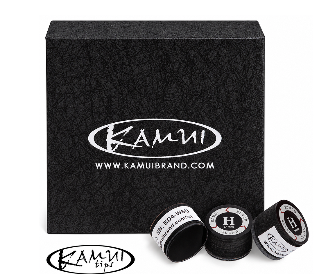 Наклейка для кия Kamui Clear Hard 14 мм Black (4572)