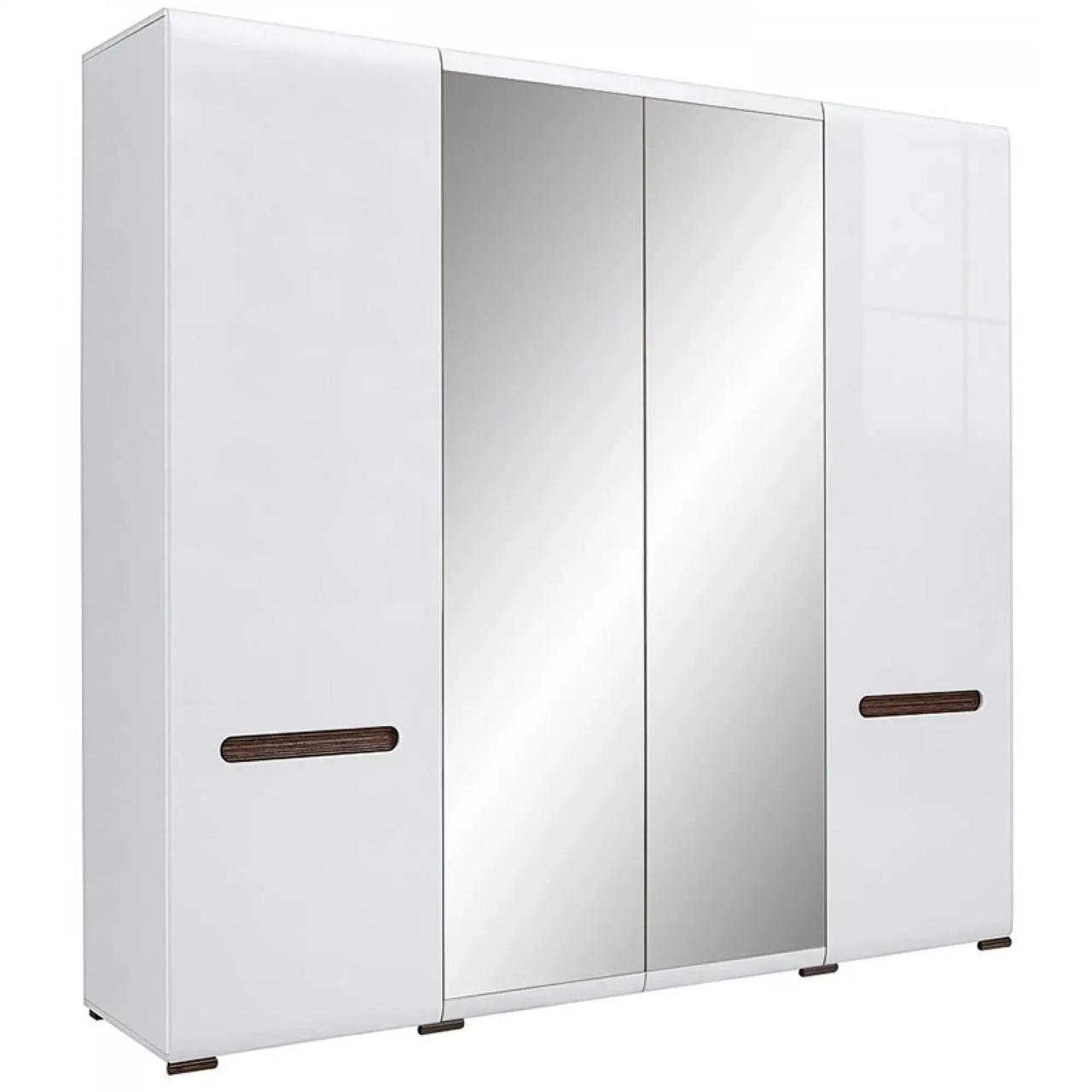 Шкаф распашный с зеркалом ВМК БРВ Ацтека SZF2D2L/21/22 N Белый/Белый глянец (GRB-1656)