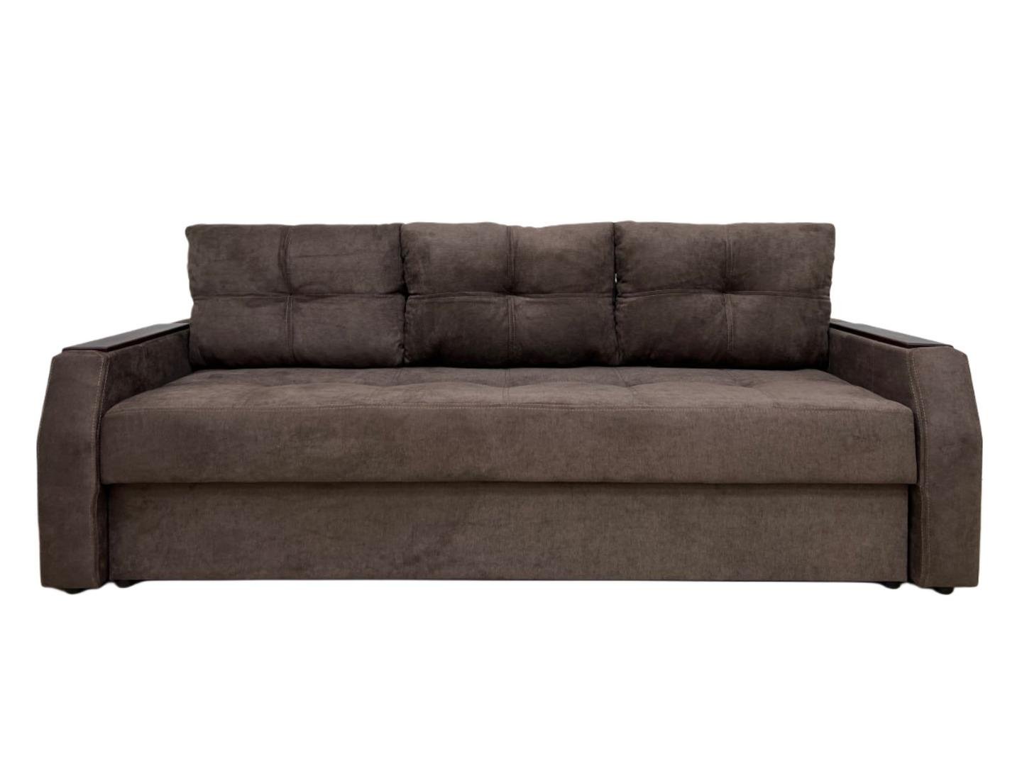 Диван Virkoni Браво еврокнижка Аляска 220x90x71 см 28 Коричневый (44701-010010528)