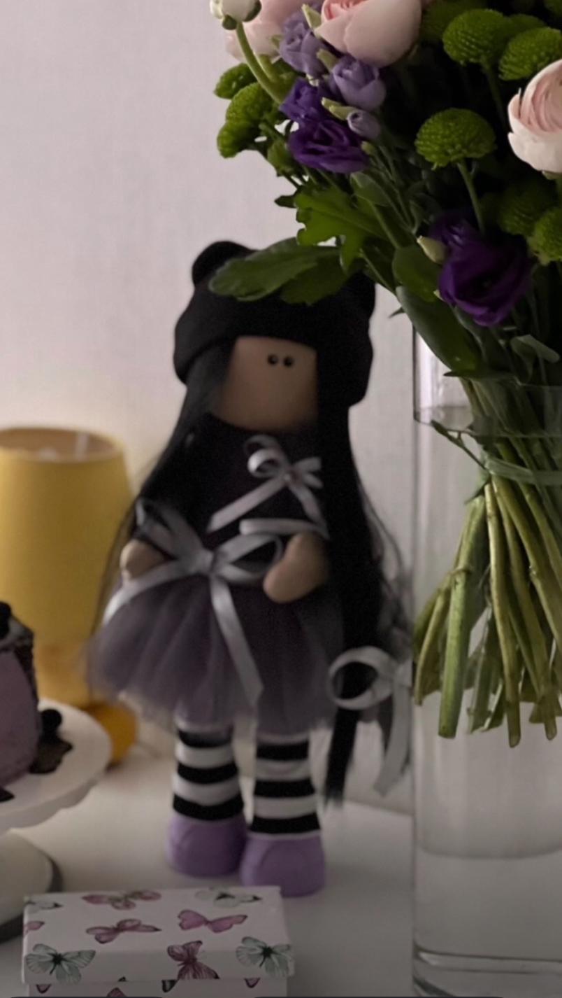 Лялька Тільда Венздей ручної роботи - фото 2 Лялька Тільда Венздей ручної роботи - фото 2