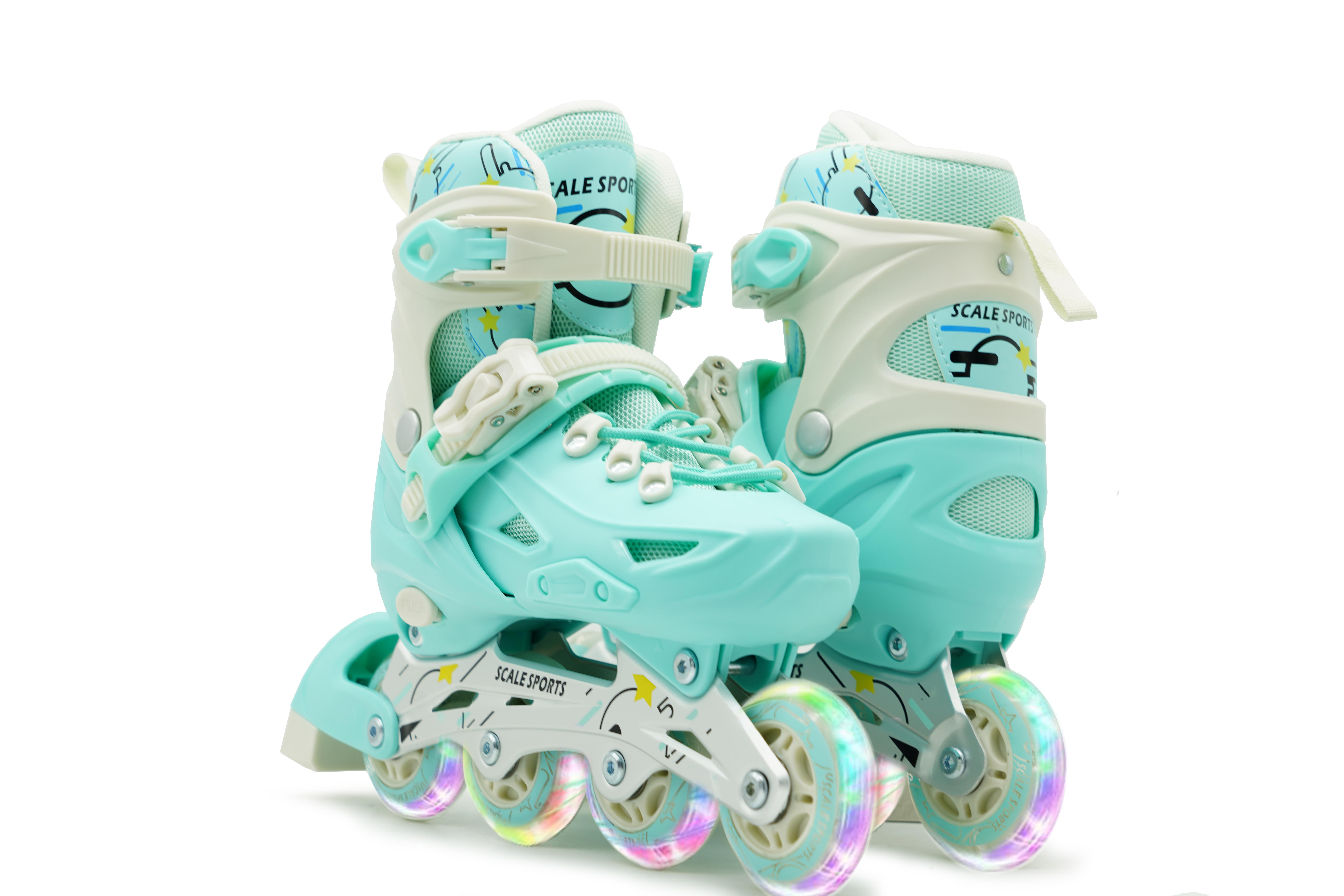 Ролики раздвижные Scale Sports LF 605 р. 34-38 Мятный