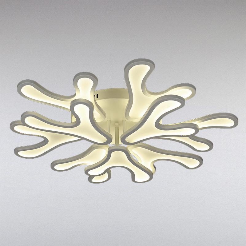 Люстра стельова LED Light House LS-13147-6+3 WH світлодіодна з пультом Білий