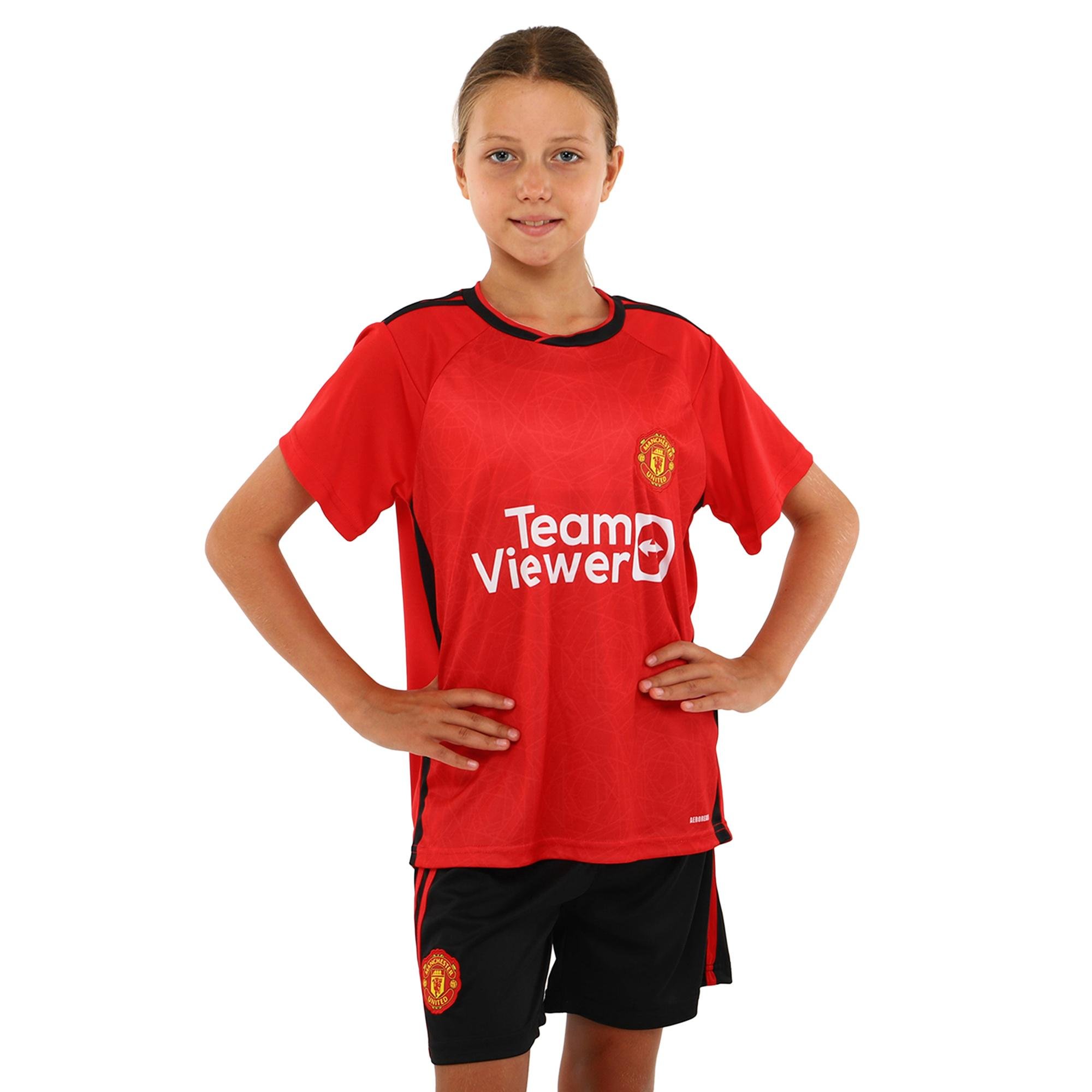 Футбольная форма детская SP-Sport CO-7185 Manchester United домашняя 2024 S Красный/Черный