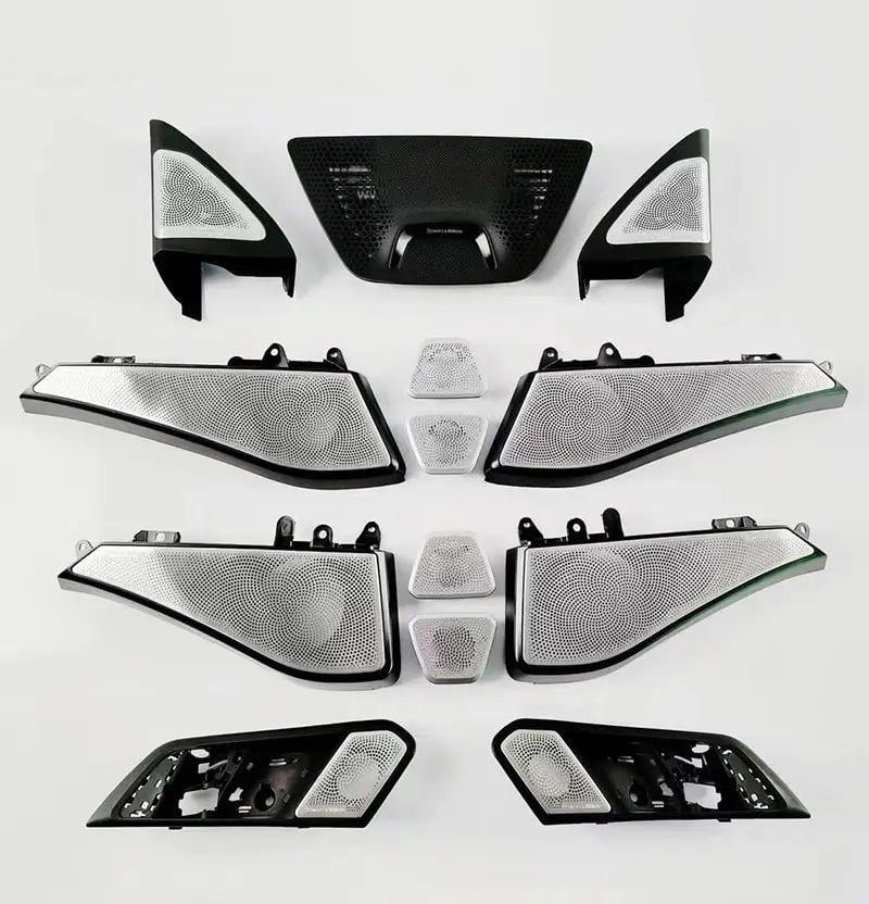 Комплект накладок с подсветкой GBT Bowers&Wilkins для BMW X5 G05 2019-гг. разные материалы Серый (147088)