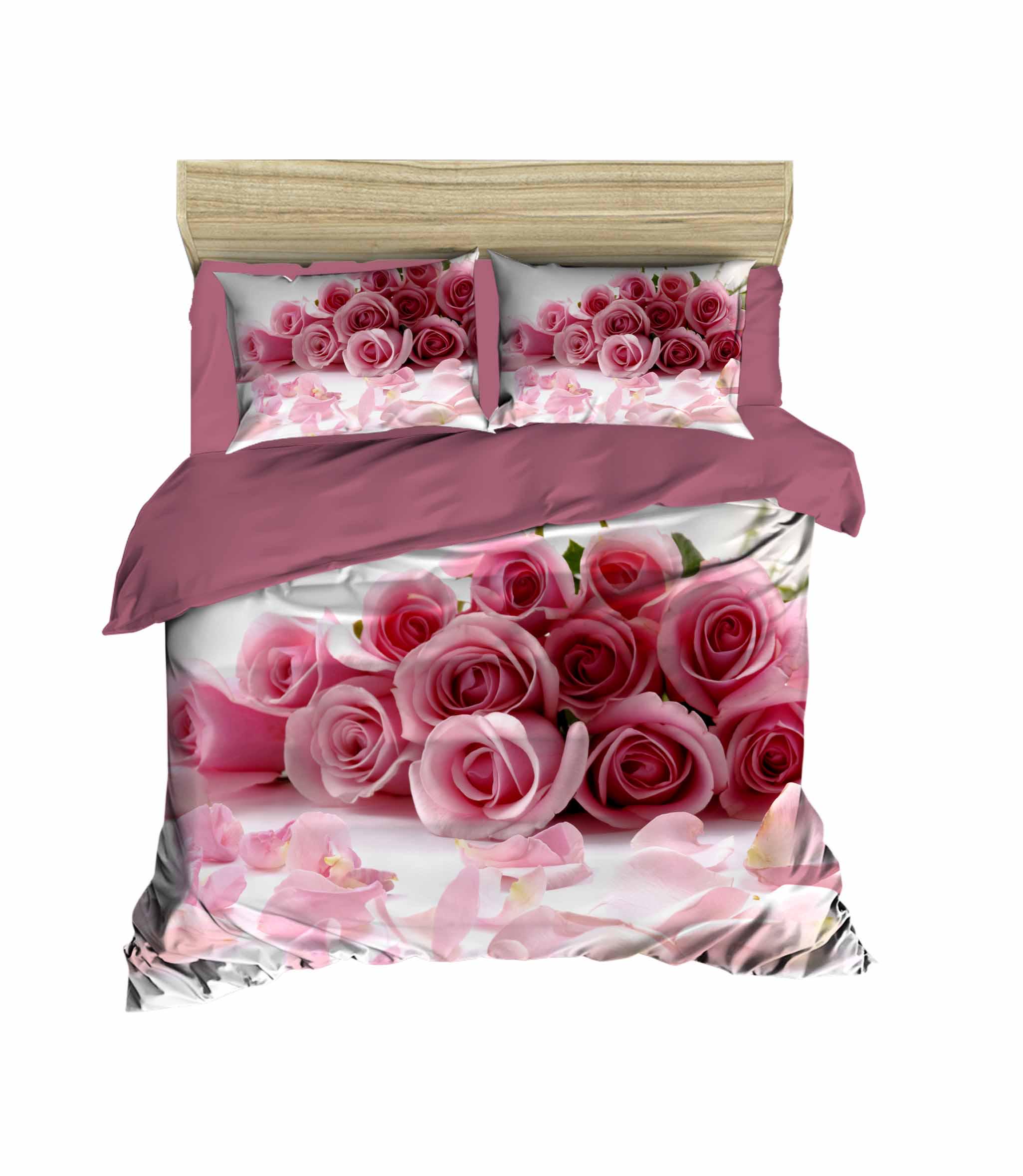 Комплект постельного белья Lighthouse ranforce+3D Rosy Bouquet 200х220 см (2200000600806)