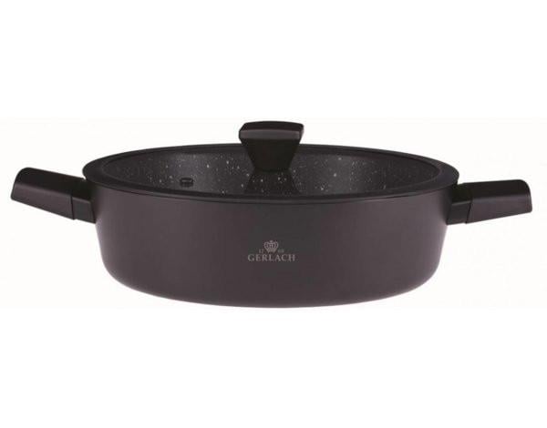 Кастрюля с крышкой Gerlach Granitex керамическим покрытием 28 см 4,4 л (28398819)