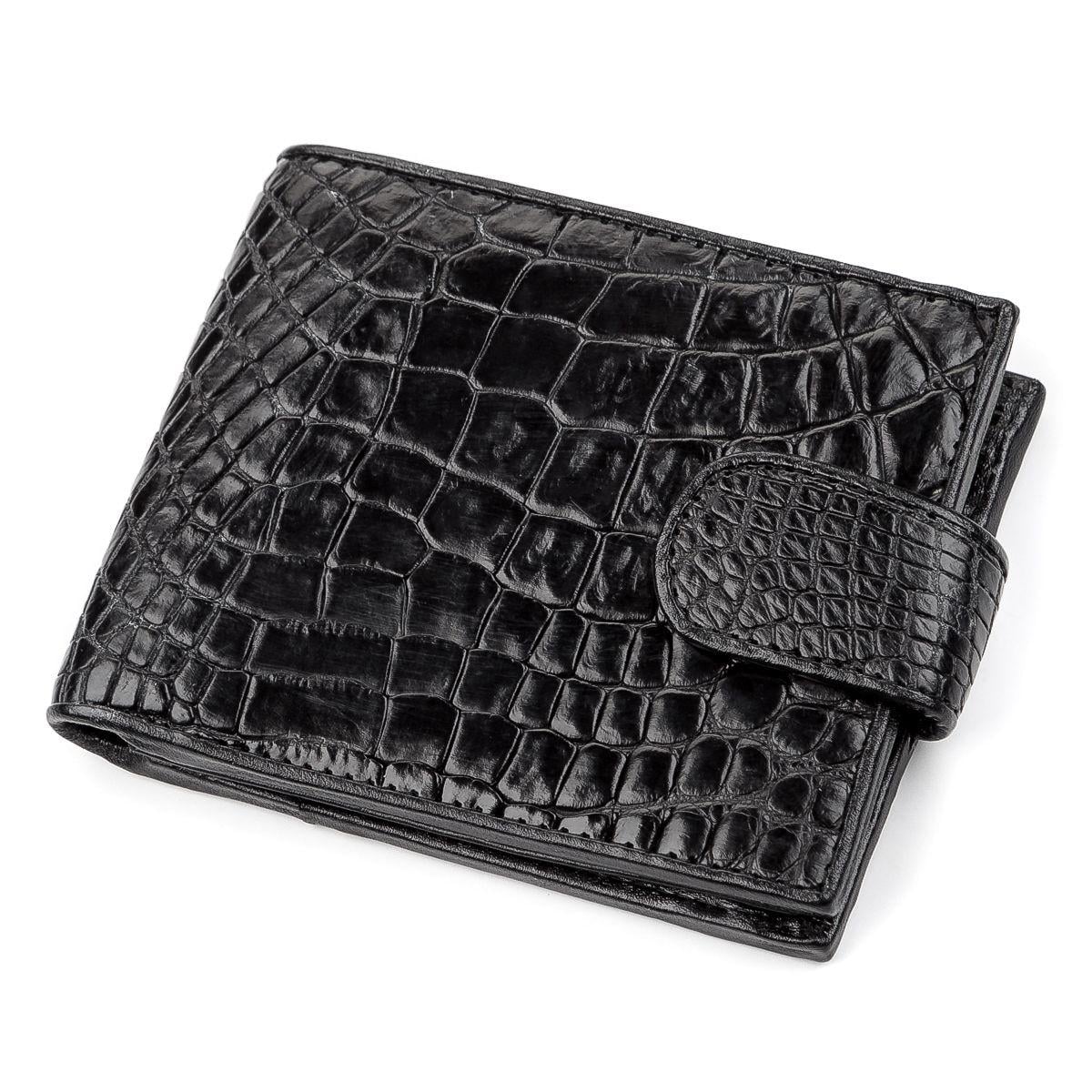 Кошелек Crocodile leather 18207 кожа Черный (23899)