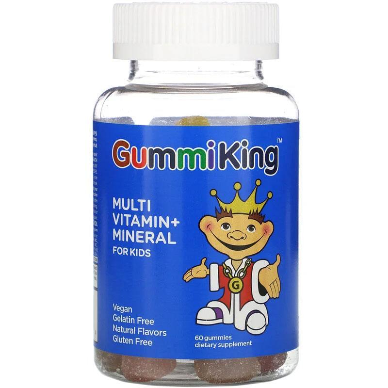 Мультивітаміни та мінерали для дітей GummiKing Multi Vitamin Mineral For Kids 60 жувальних мармеладок