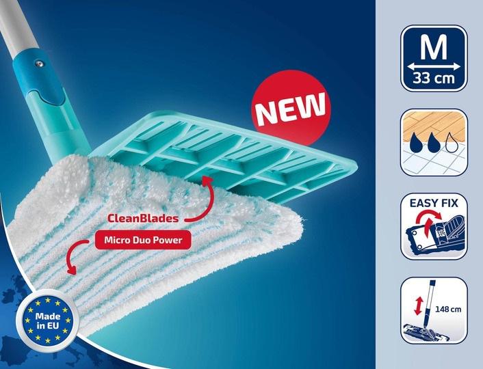 Набор для уборки швабра ведро с отжимом микрофибровая - фото 5