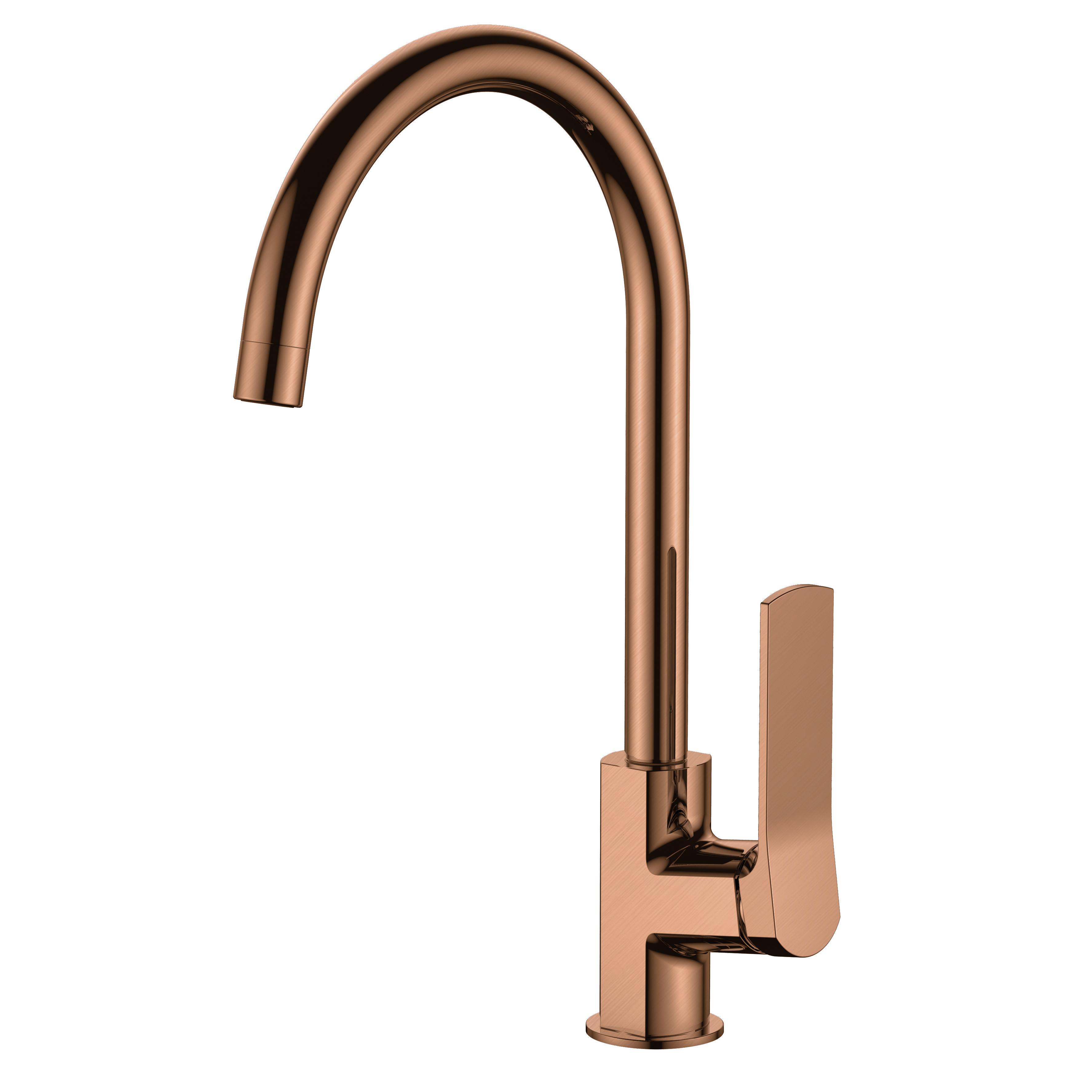 Смеситель для кухни VOLLE Solo 1510.111021 26 мм Cepillado Bronce (ANT-79419)