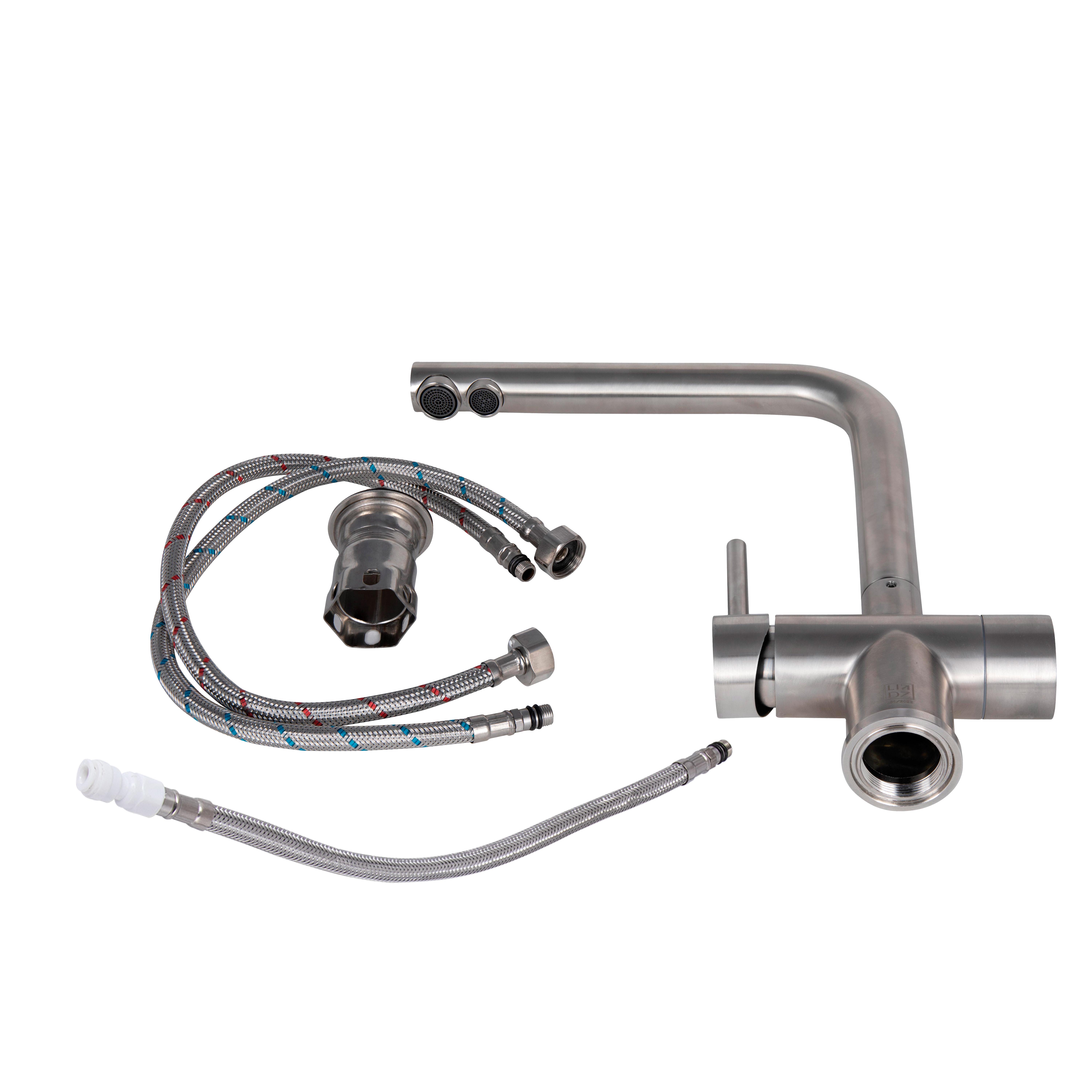 Смеситель для кухни Lidz Aria 020F1 с подключением для питьевой воды (LDARI020F1NKS43359) - фото 5 Смеситель для кухни Lidz Aria 020F1 с подключением для питьевой воды (LDARI020F1NKS43359) - фото 5