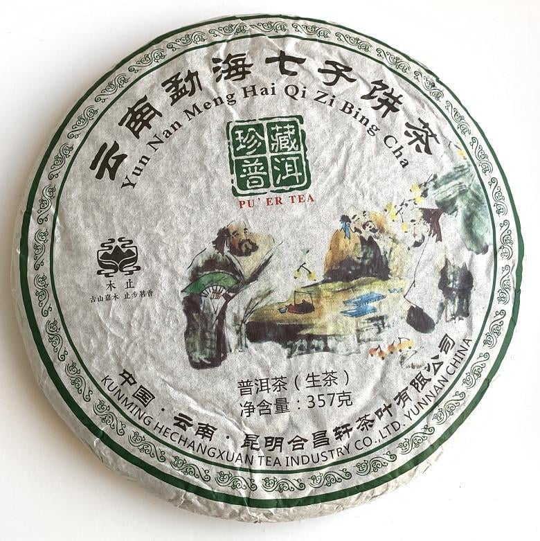 Чай Шен Пуэр Yun Nan Meng Hai Qi Zi Bing Cha 2017 года 357 г