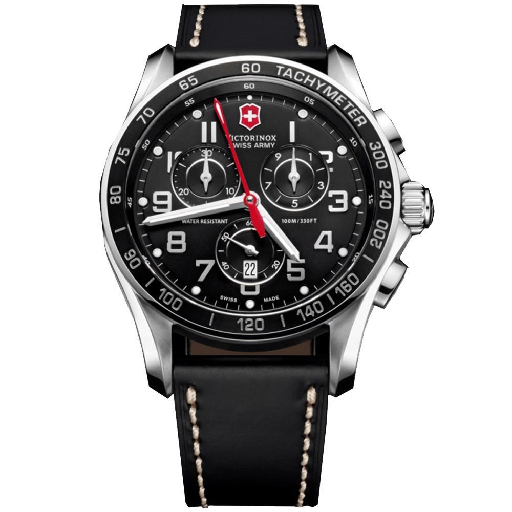 Наручний годинник чоловічий Victorinox Swiss Army Chrono Classic Xls кварцевий Silver (V241444)