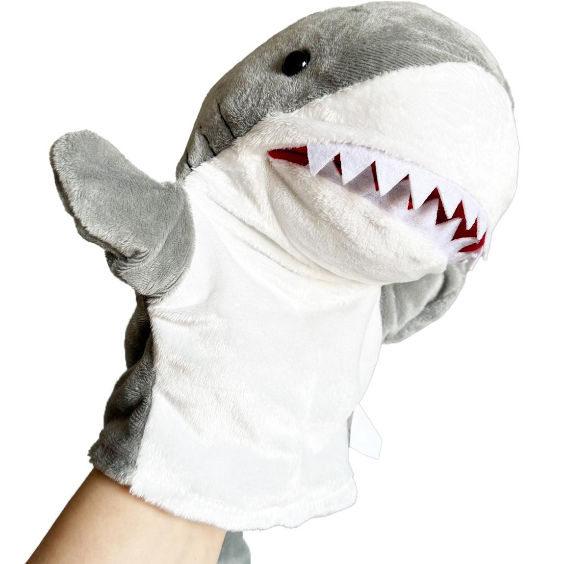 Іграшка на руку Акула для лялькового театру 22 см - фото 3 Іграшка на руку Акула для лялькового театру 22 см - фото 3